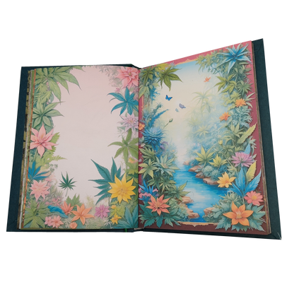 Illustriertes Notizbuch | Motiv Chilled Weed | DIN A5 Hardcover | 160 Seiten