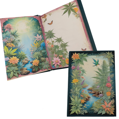 Illustriertes Notizbuch | Motiv Chilled Weed | DIN A5 Hardcover | 160 Seiten