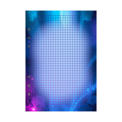 DIN A5 Ringbucheinlagen 6-fach Lochung mit Motiv | Bild Magic Cosmos 1