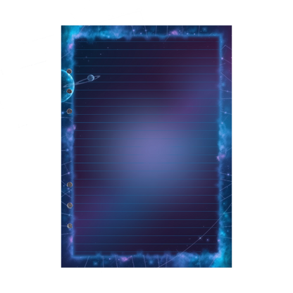 DIN A5 Ringbucheinlagen 6-fach Lochung mit Motiv | Bild Magic Cosmos 10