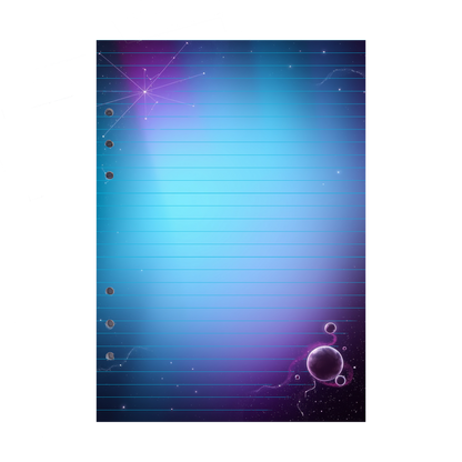 DIN A5 Ringbucheinlagen 6-fach Lochung mit Motiv | Bild Magic Cosmos 13