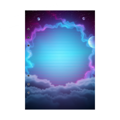DIN A5 Ringbucheinlagen 6-fach Lochung mit Motiv | Bild Magic Cosmos 14