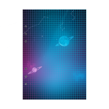 DIN A5 Ringbucheinlagen 6-fach Lochung mit Motiv | Bild Magic Cosmos 15