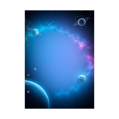 DIN A5 Ringbucheinlagen 6-fach Lochung mit Motiv | Bild Magic Cosmos 16