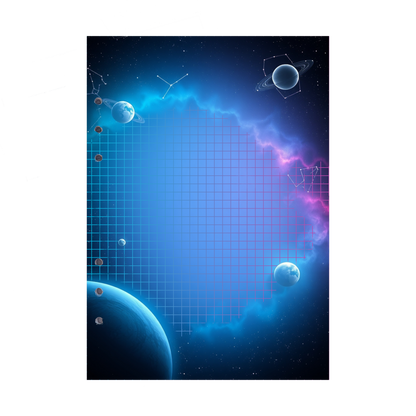 DIN A5 Ringbucheinlagen 6-fach Lochung mit Motiv | Bild Magic Cosmos 16