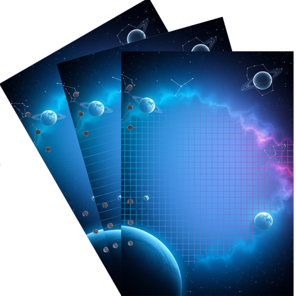 DIN A5 Ringbucheinlagen 6-fach Lochung mit Motiv | Bild Magic Cosmos 16