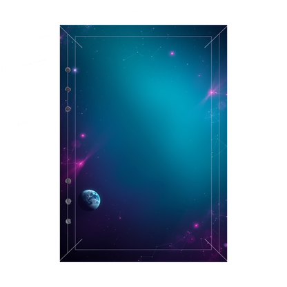 DIN A5 Ringbucheinlagen 6-fach Lochung mit Motiv | Bild Magic Cosmos 17