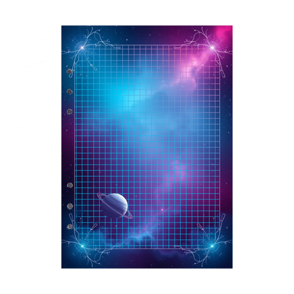 DIN A5 Ringbucheinlagen 6-fach Lochung mit Motiv | Bild Magic Cosmos 19