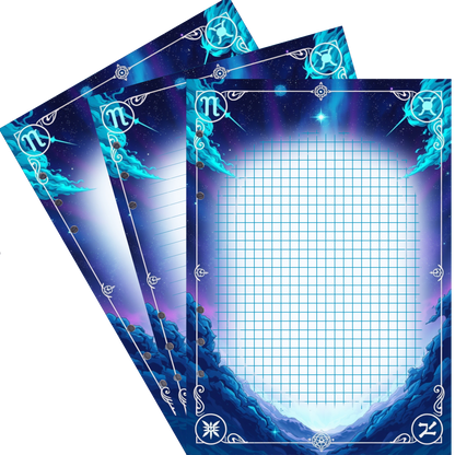 DIN A5 Ringbucheinlagen 6-fach Lochung mit Motiv | Bild Magic Cosmos 2