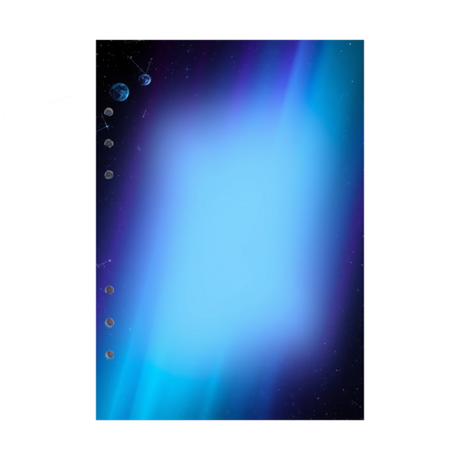 DIN A5 Ringbucheinlagen 6-fach Lochung mit Motiv | Bild Magic Cosmos 20