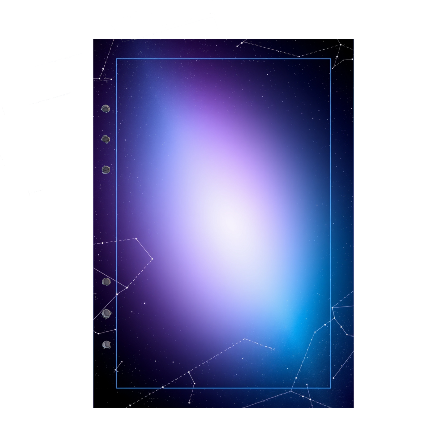 DIN A5 Ringbucheinlagen 6-fach Lochung mit Motiv | Bild Magic Cosmos 21