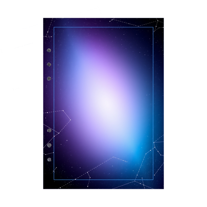 DIN A5 Ringbucheinlagen 6-fach Lochung mit Motiv | Bild Magic Cosmos 21