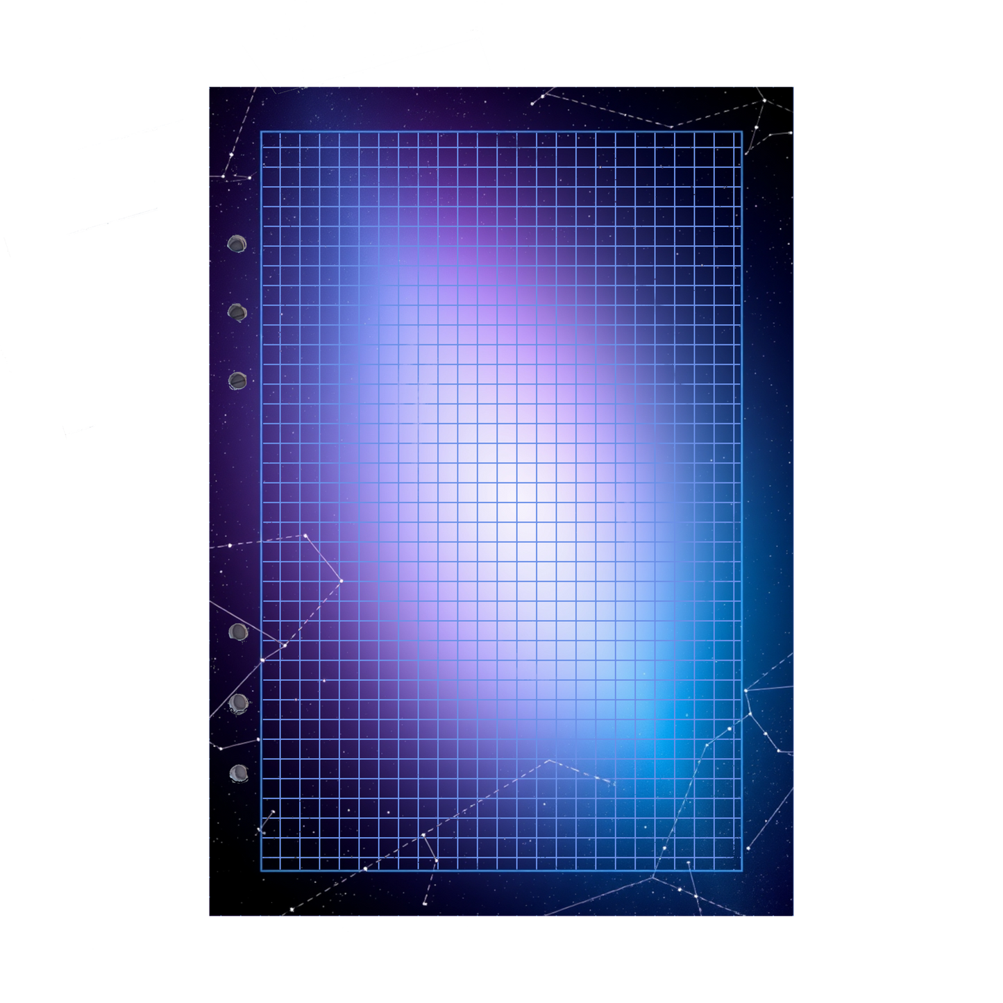 DIN A5 Ringbucheinlagen 6-fach Lochung mit Motiv | Bild Magic Cosmos 21