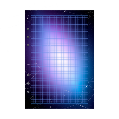 DIN A5 Ringbucheinlagen 6-fach Lochung mit Motiv | Bild Magic Cosmos 21