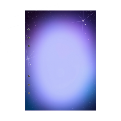 DIN A5 Ringbucheinlagen 6-fach Lochung mit Motiv | Bild Magic Cosmos 23