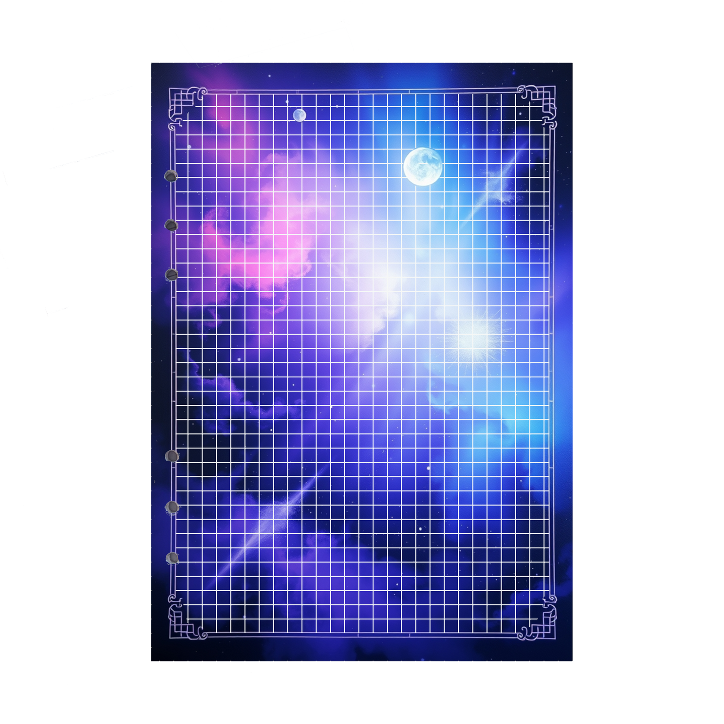 DIN A5 Ringbucheinlagen 6-fach Lochung mit Motiv | Bild Magic Cosmos 28