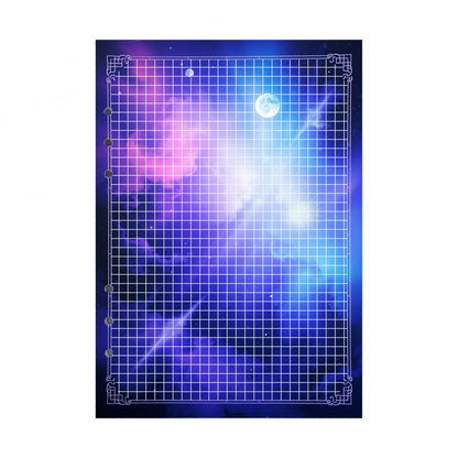 DIN A5 Ringbucheinlagen 6-fach Lochung mit Motiv | Bild Magic Cosmos 28