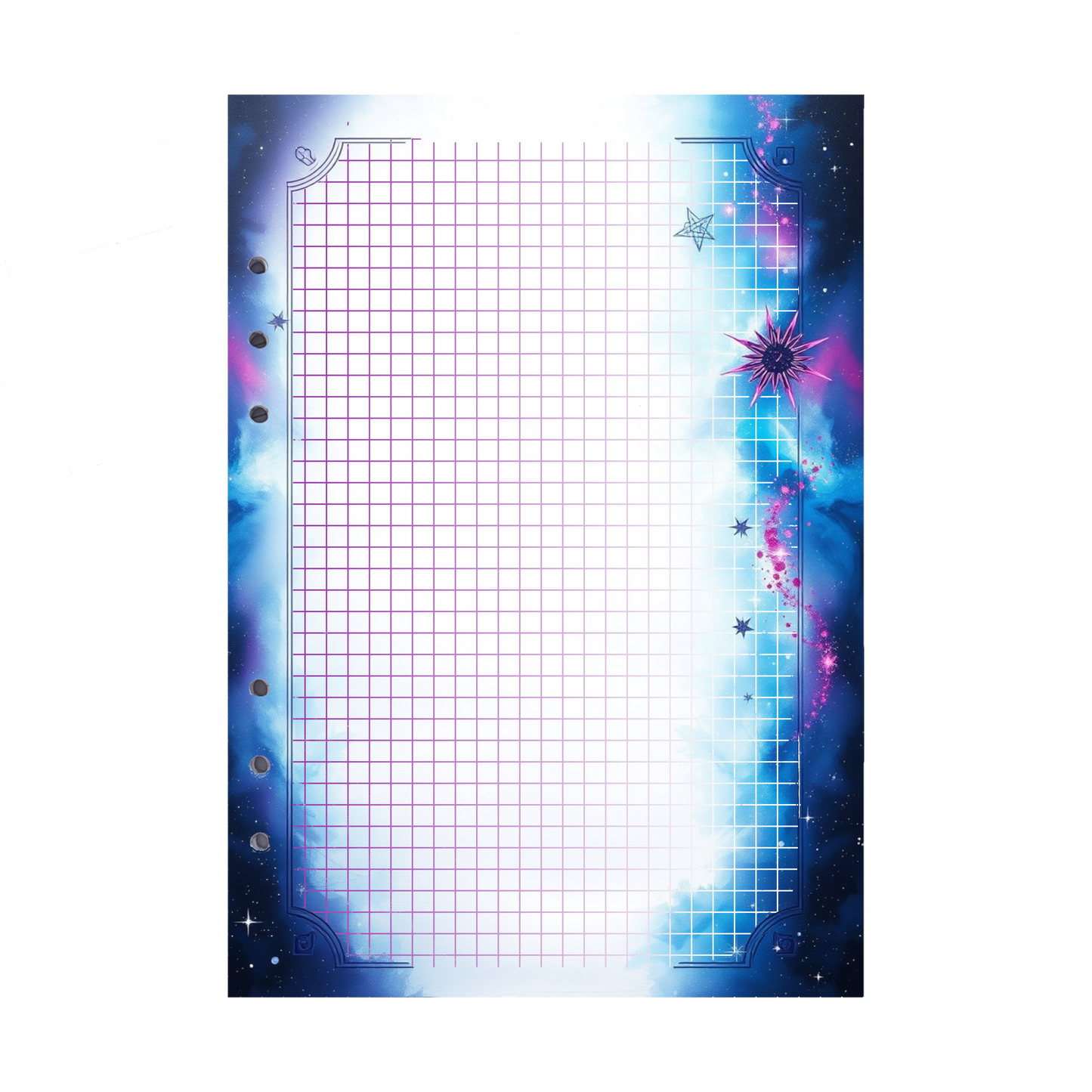 DIN A5 Ringbucheinlagen 6-fach Lochung mit Motiv | Bild Magic Cosmos 29