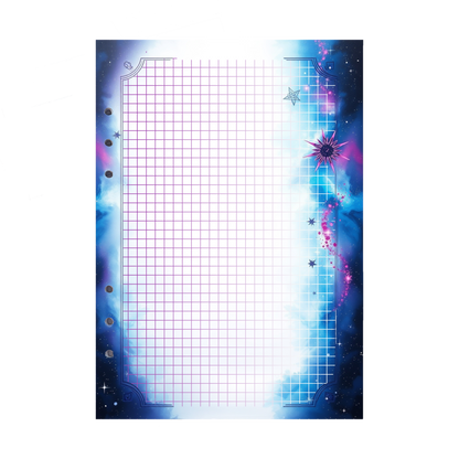 DIN A5 Ringbucheinlagen 6-fach Lochung mit Motiv | Bild Magic Cosmos 29