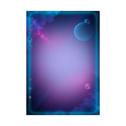 DIN A5 Ringbucheinlagen 6-fach Lochung mit Motiv | Bild Magic Cosmos 3