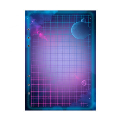 DIN A5 Ringbucheinlagen 6-fach Lochung mit Motiv | Bild Magic Cosmos 3