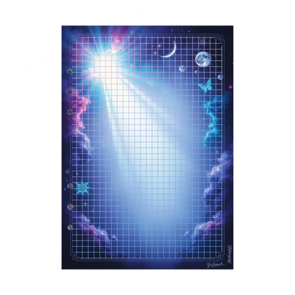 DIN A5 Ringbucheinlagen 6-fach Lochung mit Motiv | Bild Magic Cosmos 30
