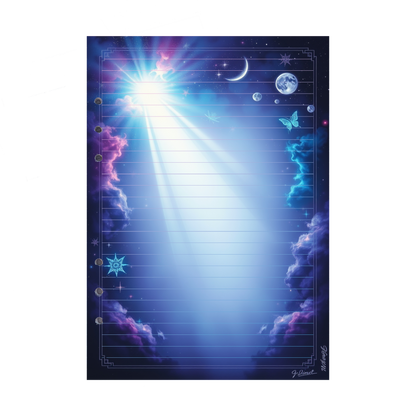 DIN A5 Ringbucheinlagen 6-fach Lochung mit Motiv | Bild Magic Cosmos 30