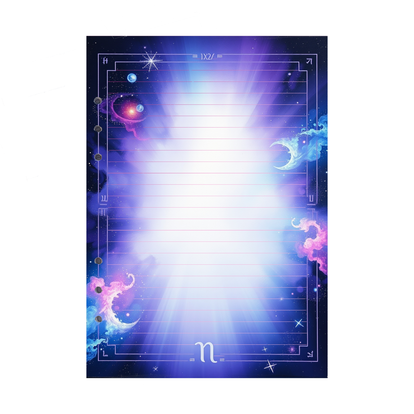 DIN A5 Ringbucheinlagen 6-fach Lochung mit Motiv | Bild Magic Cosmos 31