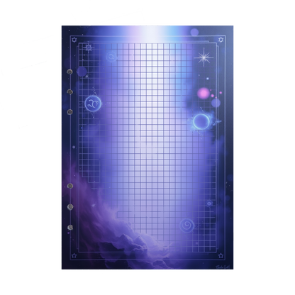 DIN A5 Ringbucheinlagen 6-fach Lochung mit Motiv | Bild Magic Cosmos 32