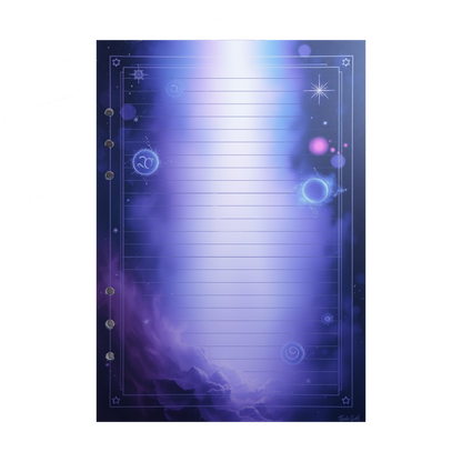 DIN A5 Ringbucheinlagen 6-fach Lochung mit Motiv | Bild Magic Cosmos 32