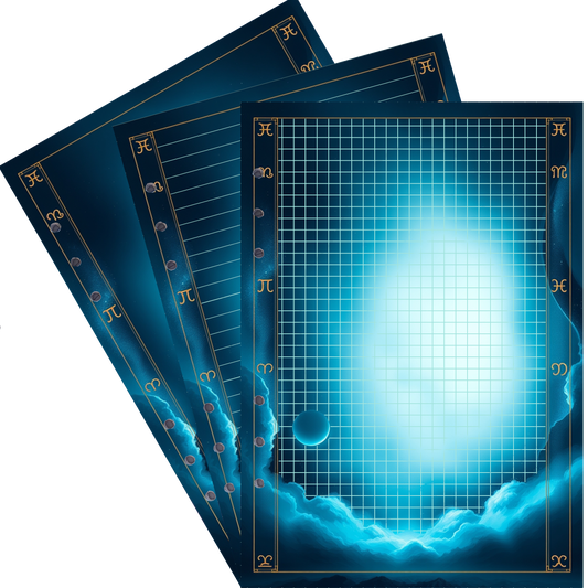 DIN A5 Ringbucheinlagen 6-fach Lochung mit Motiv | Bild Magic Cosmos 34