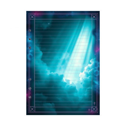 DIN A5 Ringbucheinlagen 6-fach Lochung mit Motiv | Bild Magic Cosmos 35