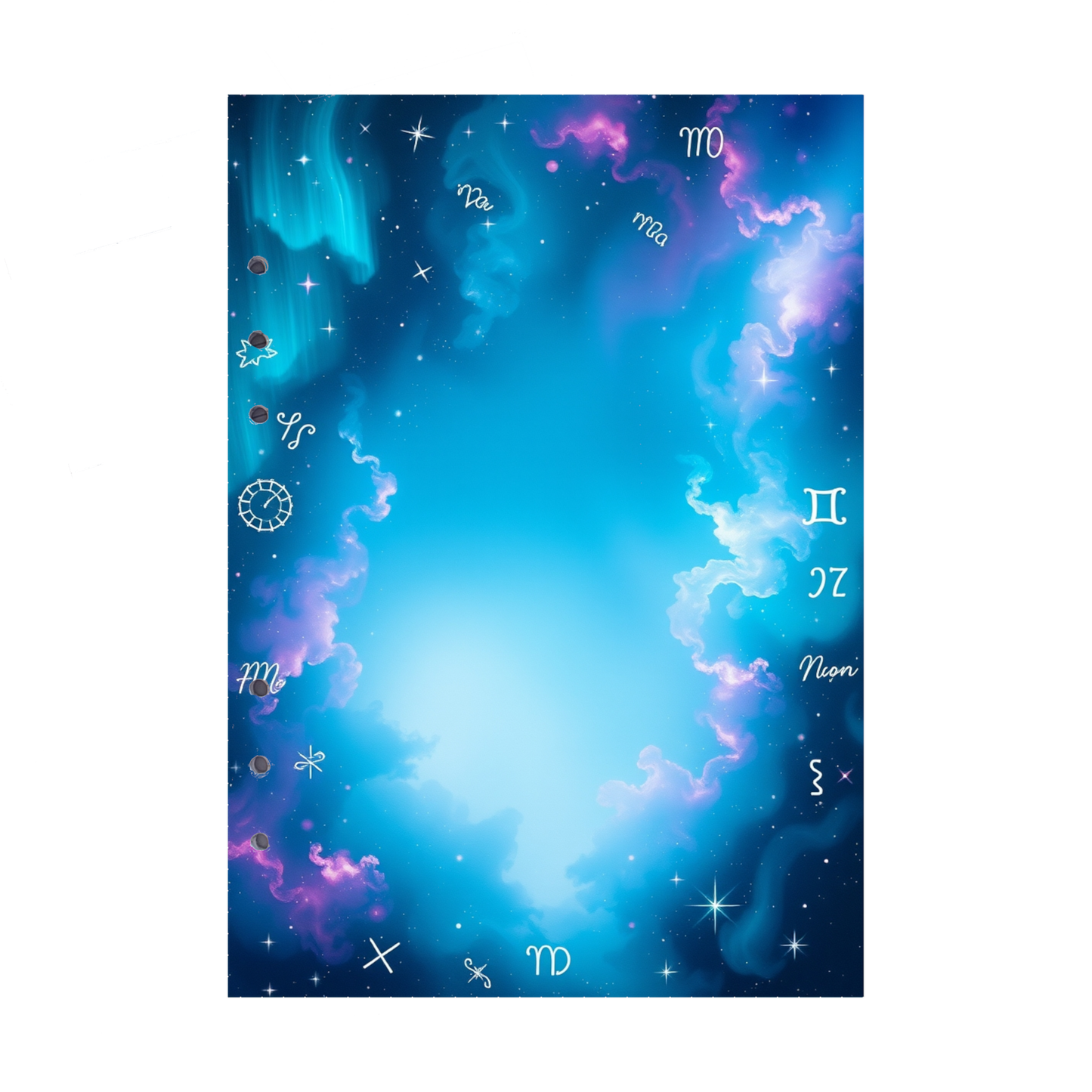 DIN A5 Ringbucheinlagen 6-fach Lochung mit Motiv | Bild Magic Cosmos 36