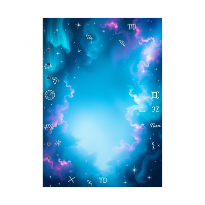 DIN A5 Ringbucheinlagen 6-fach Lochung mit Motiv | Bild Magic Cosmos 36