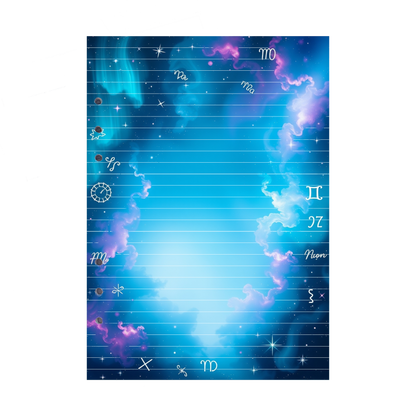 DIN A5 Ringbucheinlagen 6-fach Lochung mit Motiv | Bild Magic Cosmos 36