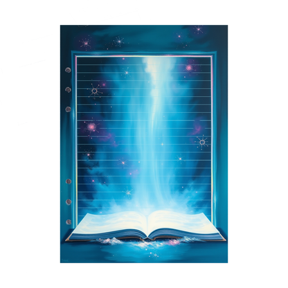 DIN A5 Ringbucheinlagen 6-fach Lochung mit Motiv | Bild Magic Cosmos 37