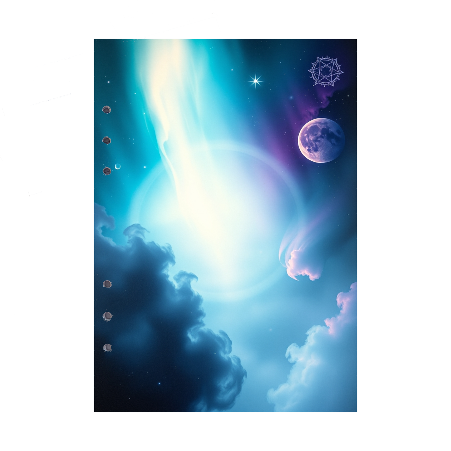 DIN A5 Ringbucheinlagen 6-fach Lochung mit Motiv | Bild Magic Cosmos 38