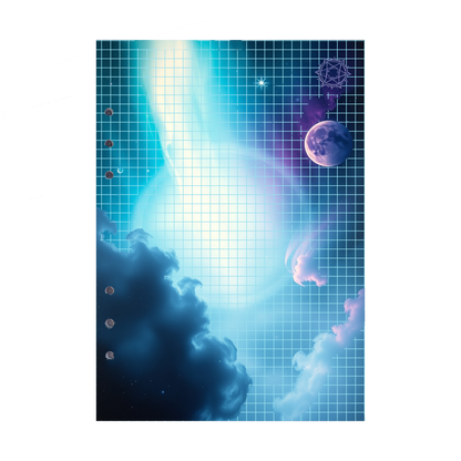 DIN A5 Ringbucheinlagen 6-fach Lochung mit Motiv | Bild Magic Cosmos 38