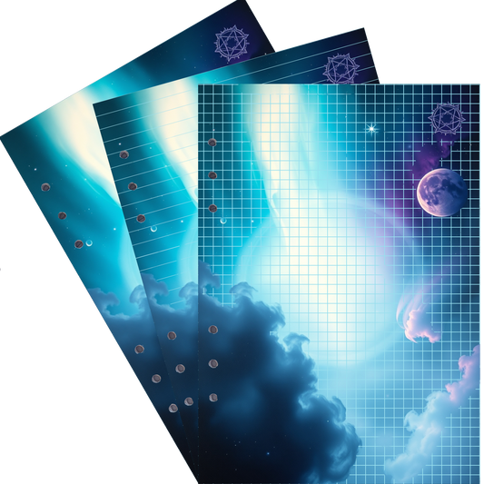 DIN A5 Ringbucheinlagen 6-fach Lochung mit Motiv | Bild Magic Cosmos 38