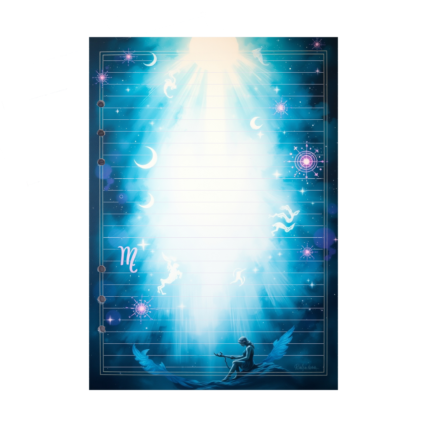 DIN A5 Ringbucheinlagen 6-fach Lochung mit Motiv | Bild Magic Cosmos 39