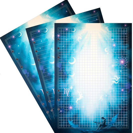 DIN A5 Ringbucheinlagen 6-fach Lochung mit Motiv | Bild Magic Cosmos 39