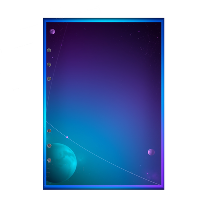 DIN A5 Ringbucheinlagen 6-fach Lochung mit Motiv | Bild Magic Cosmos 4