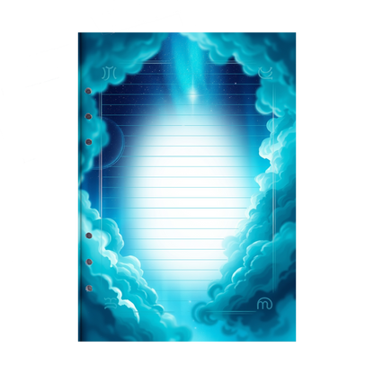 DIN A5 Ringbucheinlagen 6-fach Lochung mit Motiv | Bild Magic Cosmos 43