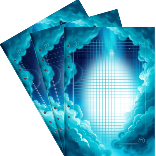 DIN A5 Ringbucheinlagen 6-fach Lochung mit Motiv | Bild Magic Cosmos 43
