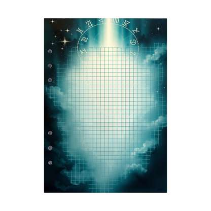DIN A5 Ringbucheinlagen 6-fach Lochung mit Motiv | Bild Magic Cosmos 44