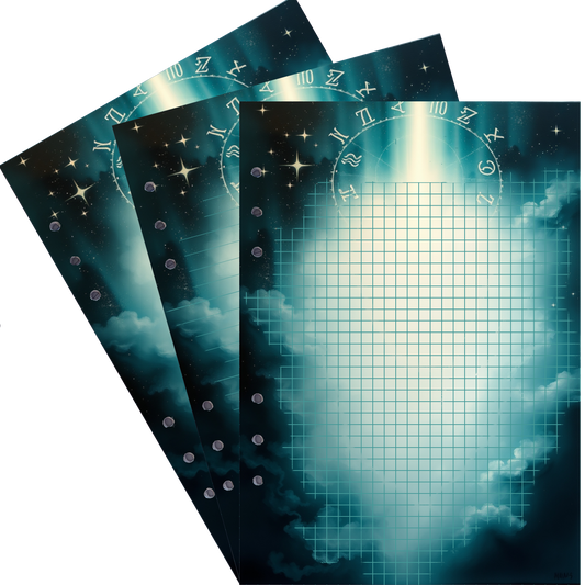 DIN A5 Ringbucheinlagen 6-fach Lochung mit Motiv | Bild Magic Cosmos 44