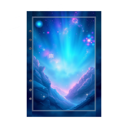 DIN A5 Ringbucheinlagen 6-fach Lochung mit Motiv | Bild Magic Cosmos 45
