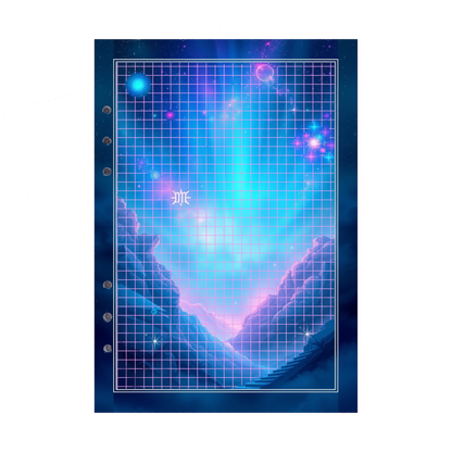 DIN A5 Ringbucheinlagen 6-fach Lochung mit Motiv | Bild Magic Cosmos 45