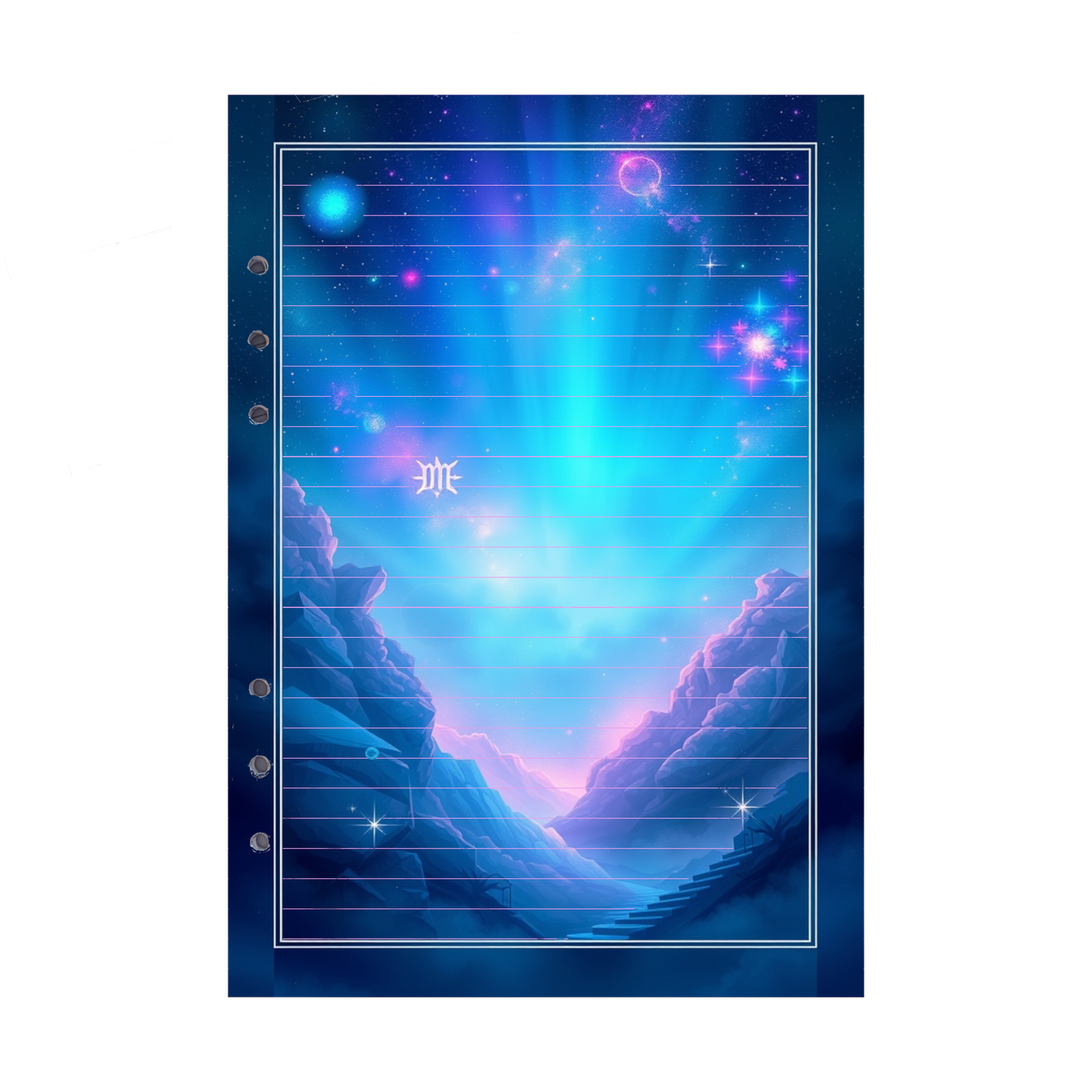 DIN A5 Ringbucheinlagen 6-fach Lochung mit Motiv | Bild Magic Cosmos 45