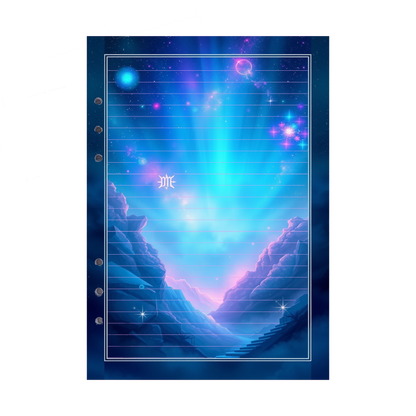 DIN A5 Ringbucheinlagen 6-fach Lochung mit Motiv | Bild Magic Cosmos 45